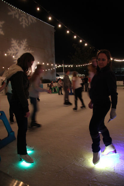 Skating on light